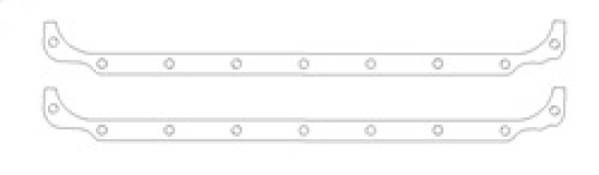 Cometic Gasket C5575-094 Cometic Chrysler R3 Block .094in Fiber Oil Pan Side Rail Gasket Set