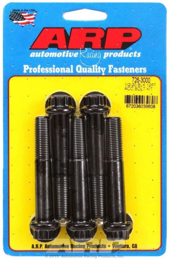 ARP ARP726-3000 Bolt Kit - 12pt 5pk 1/2-20 x 3.000