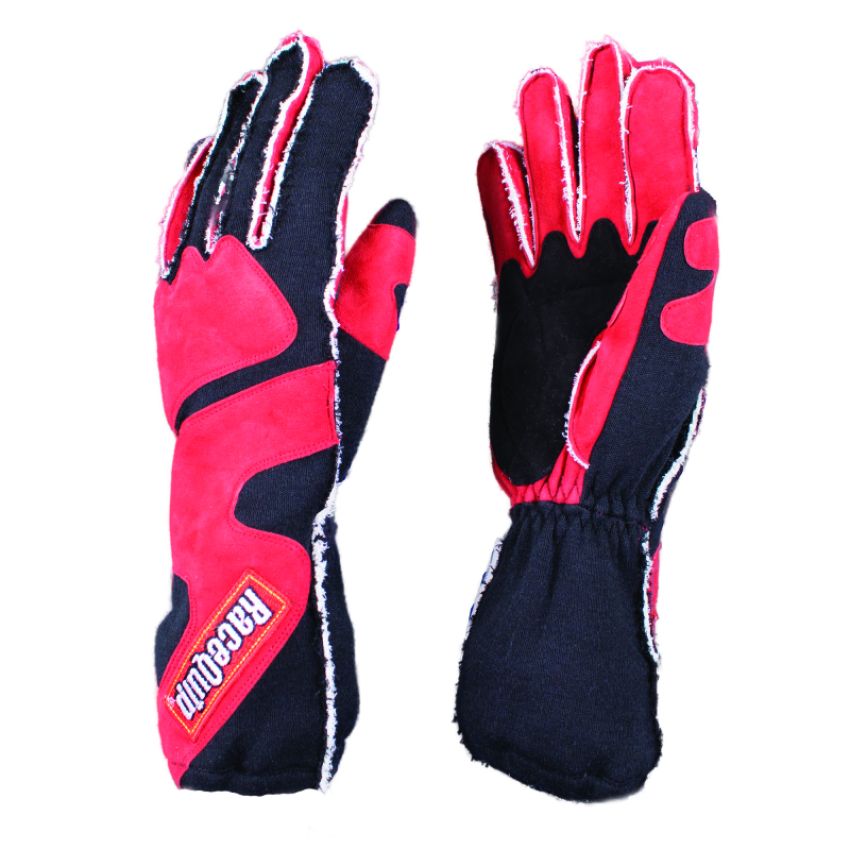 Racequip 356103 SFI-5 Red/Black Medium Outseam w/ Closure Glove