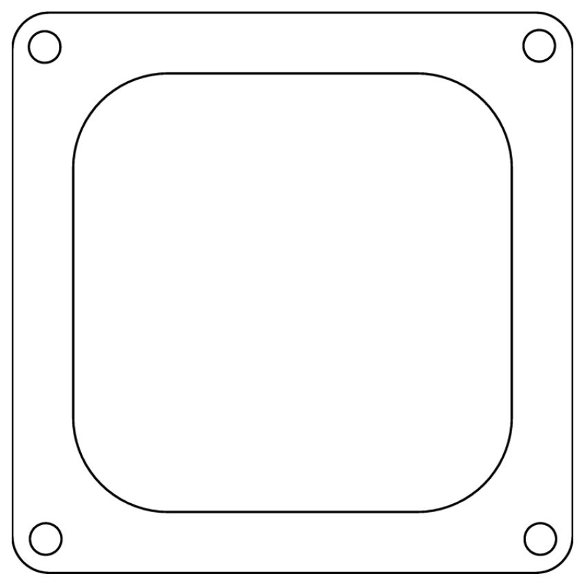 Cometic Gasket C15238 Cometic Holley 4500 Dominator .047in Fiber Carburetor Gasket - 4.775in x 4.775in - Open Plenum