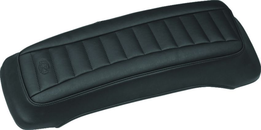 Mustang Motorcycle 77637 Mustang 93-13 Harley FL Touring Saddlebag Lid Covers Deluxe - Black