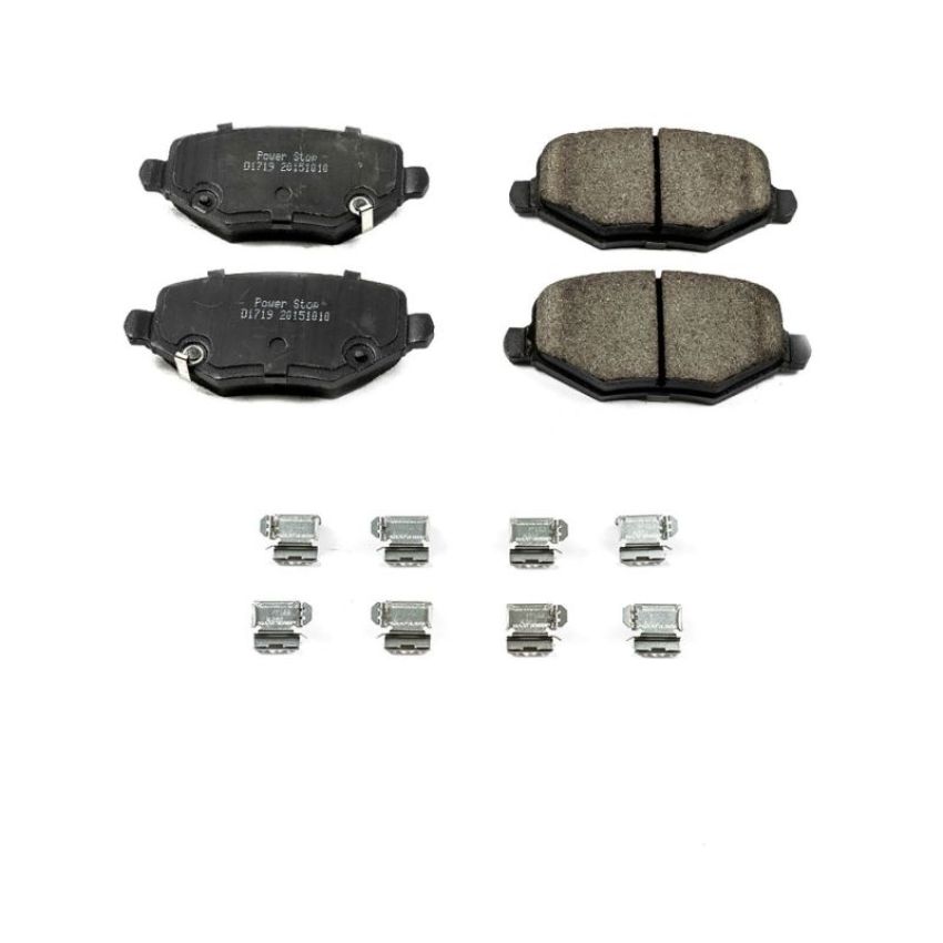 PowerStop 17-1719 PowerStop - Z17 Low-Dust Ceramic Brake Pads with Hardware