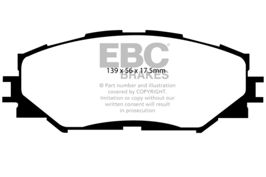 EBC Brakes DP61791 6000 Series Greenstuff Truck/SUV Brakes Disc Pads