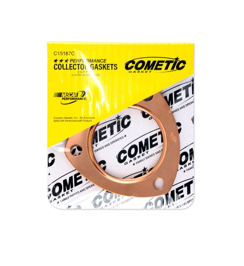 Cometic Gasket C15187C Cometic Exhaust Header Collector Gasket .043in Copper-2.5in Diameter Port-3.5in Bolt Circle-Set
