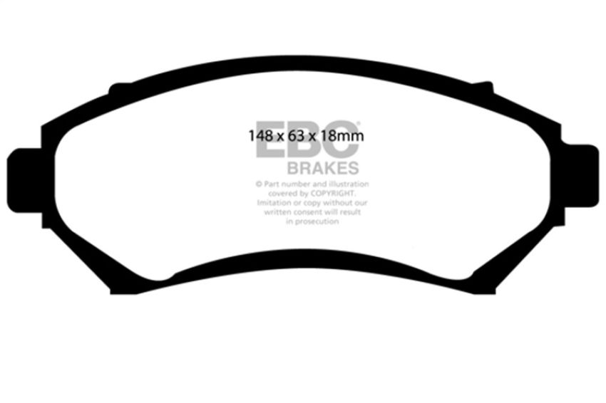 EBC Brakes DP31100C Redstuff Ceramic Low Dust Brake Pads