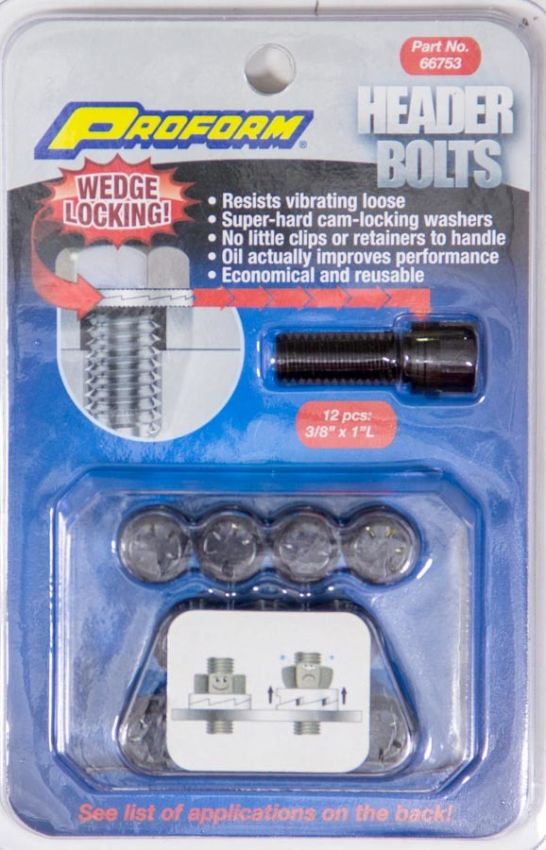 PROFORM PFM66753 Wedge Locking Header Bolts - 3/8 x 1in (12)