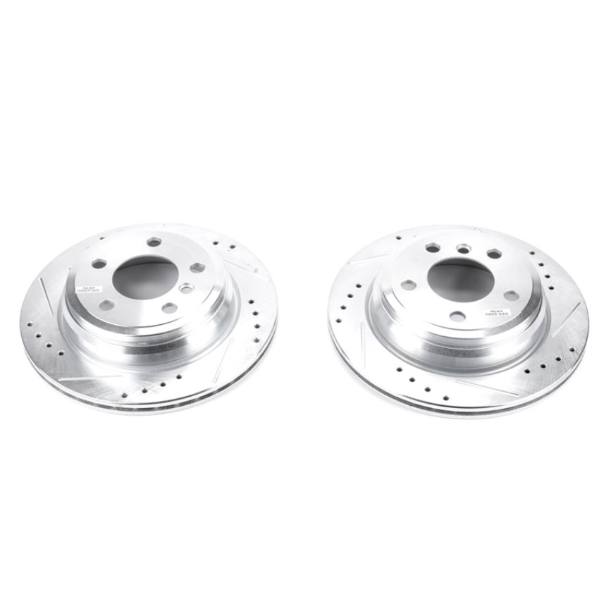 PowerStop EBR1442XPR PowerStop Evolution Performance Drilled, Slotted & Plated Brake Rotor Pair