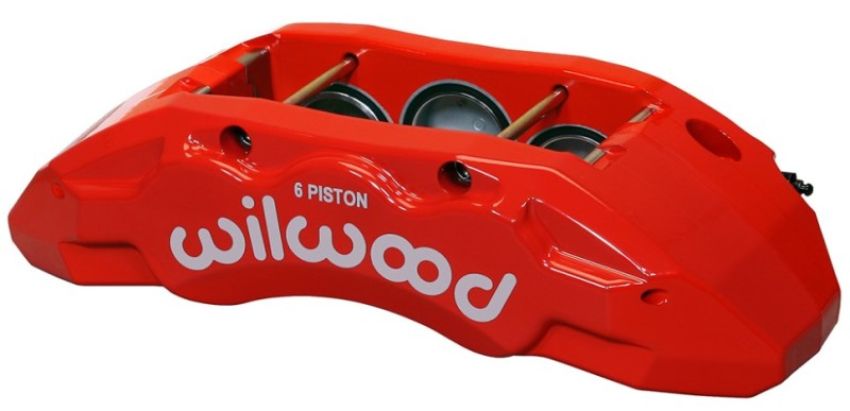 Wilwood 120-13813-RD Caliper-TX6R- R/H - Red 2.00/1.88/1.88in Pistons 1.50in Disc