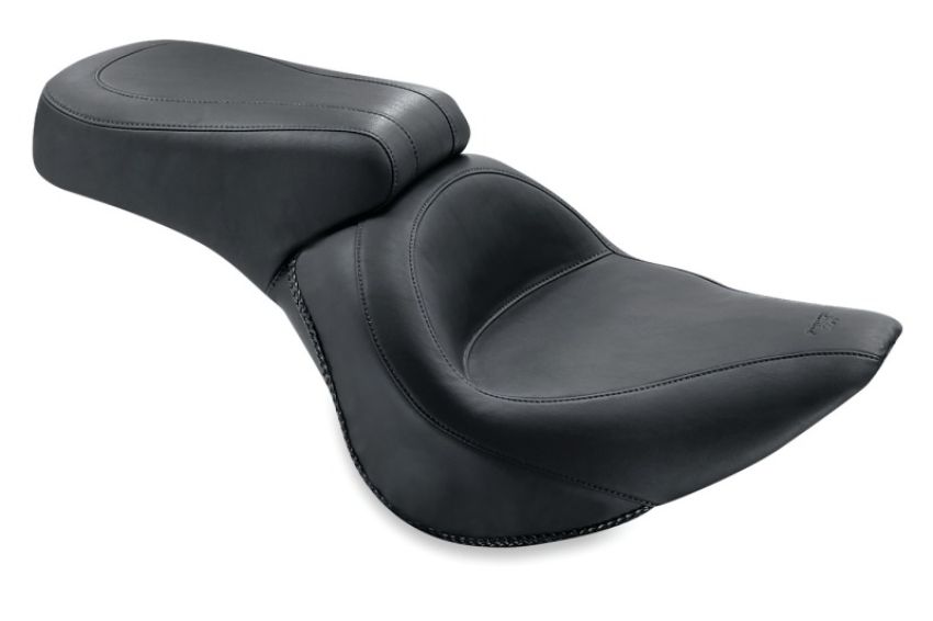 Mustang Motorcycle 76400 Mustang 06-17 Harley Softail Wide Tire (200mm) Standard Touring 1PC Seat - Black