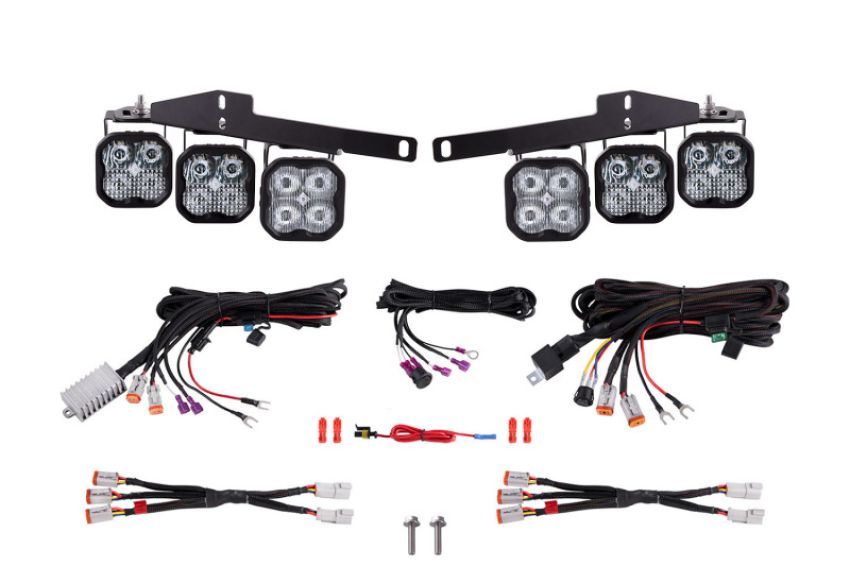 Diode Dynamics DD6363 17-20 Ford Raptor SS3 LED Fog Light Kit - White Sport