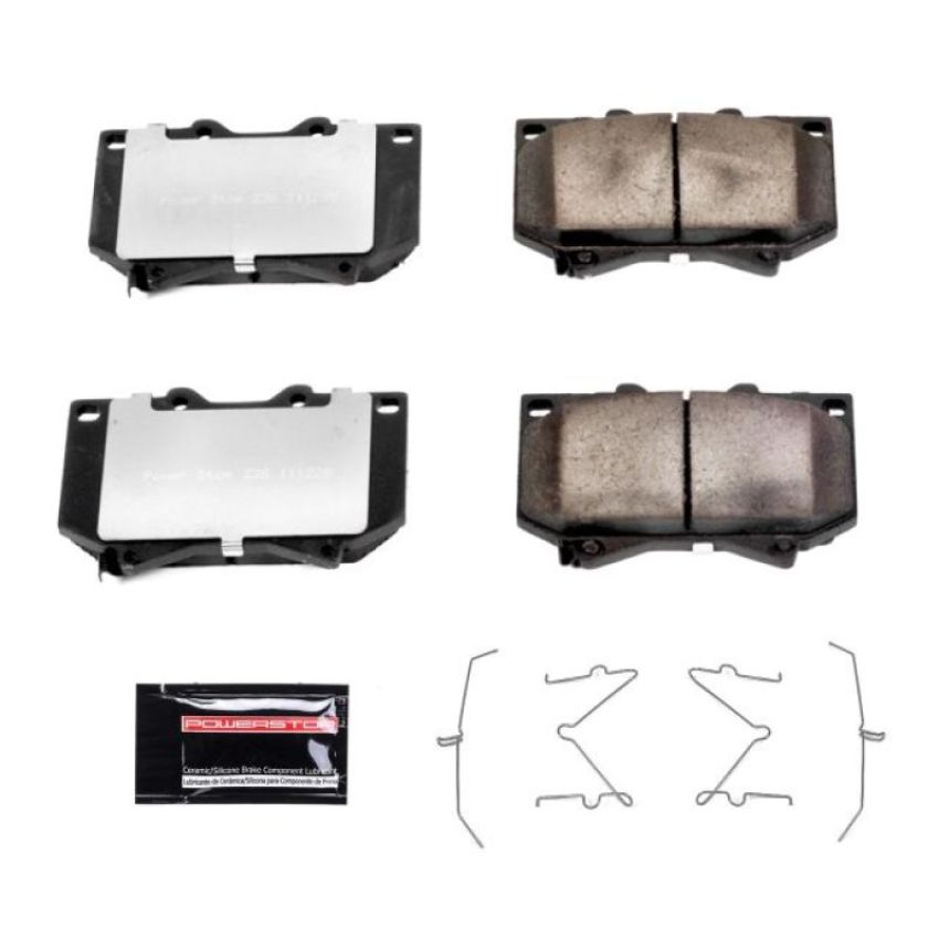 PowerStop Z36-812 PowerStop - Z36 Truck and SUV Carbon-Fiber Ceramic Brake Pads with Hardware Kit