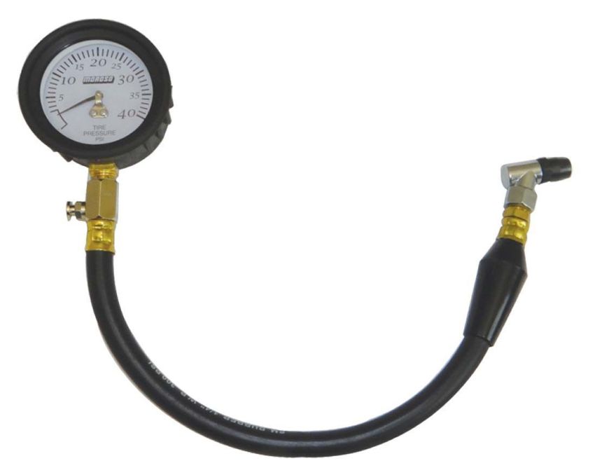 Moroso 89593 Tire Pressure Gauge 0-40psi - Garage Series