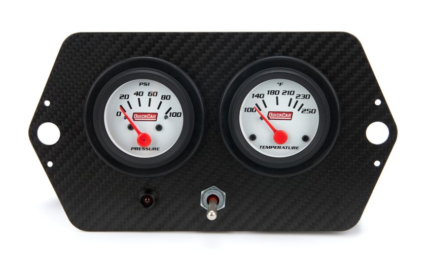 QUICKCAR RACING PRODUCTS QRP61-7205 Gauge Panel Sprint 2in w/ Switch and Warning
