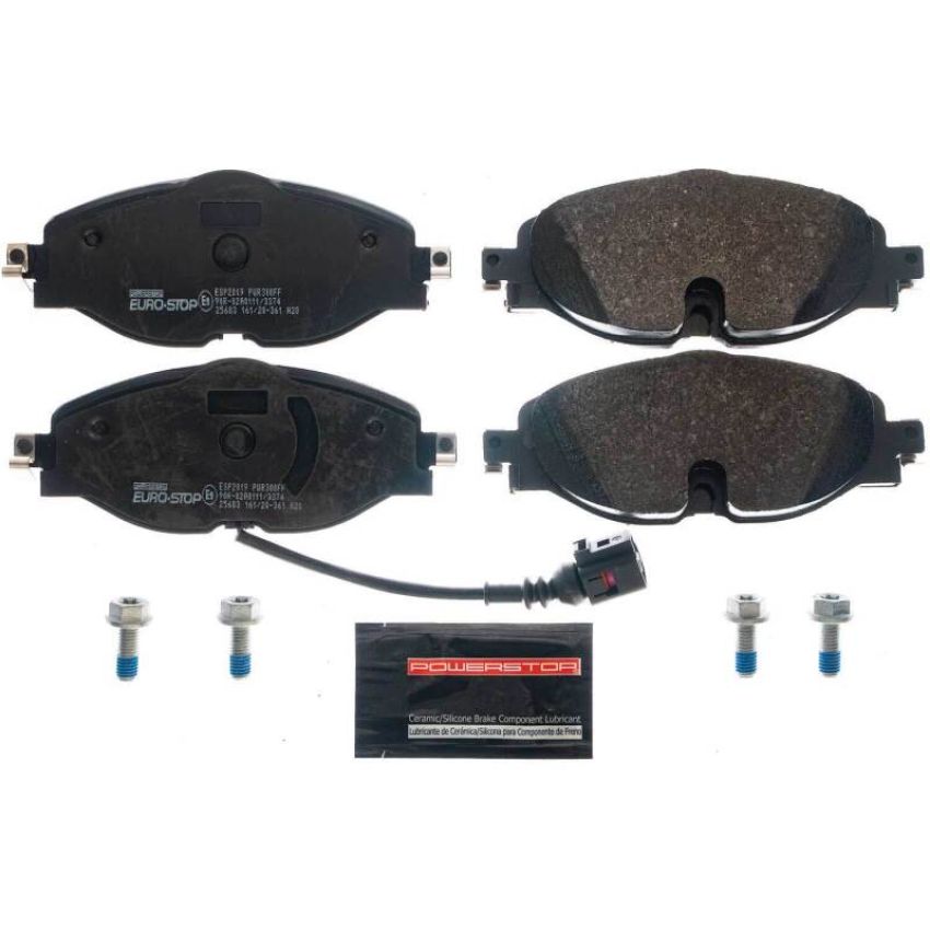 PowerStop ESP2019 EuroStop ECE-R90 Certified Brake Pad Set