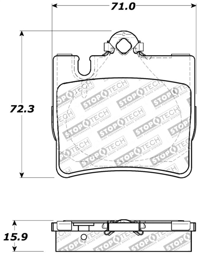 Stoptech 309.08480 Performance Brake Pads