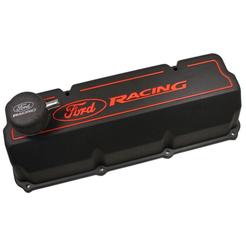 FORD FRDM6582-Z351B 351C Aluminum Valve Cover Set - Black Finish