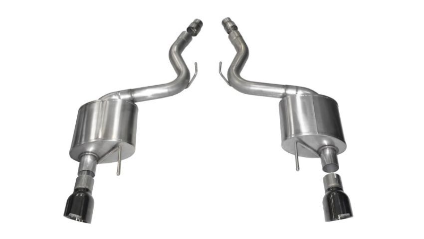 CORSA Performance 14326BLK Corsa 2015-2017 Ford Mustang GT 5.0 3in Axle Back Exhaust Black Dual 4.5in Tip Sport