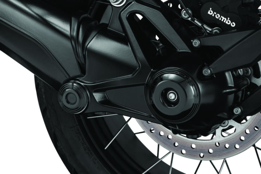 Kuryakyn 3805 Lodestar Rear Axle Sliders-BMW-Black