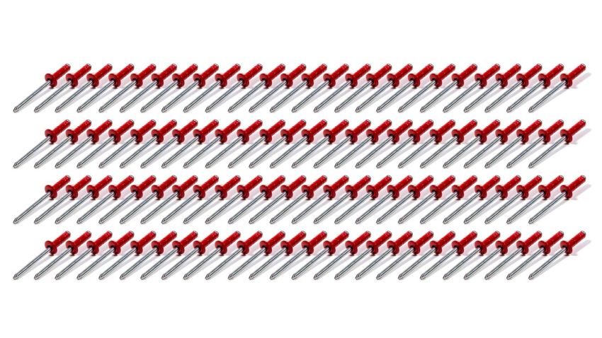 FIVESTAR FIV814R-100S Sml Hd Rivet Red Multi-Grip 100pk