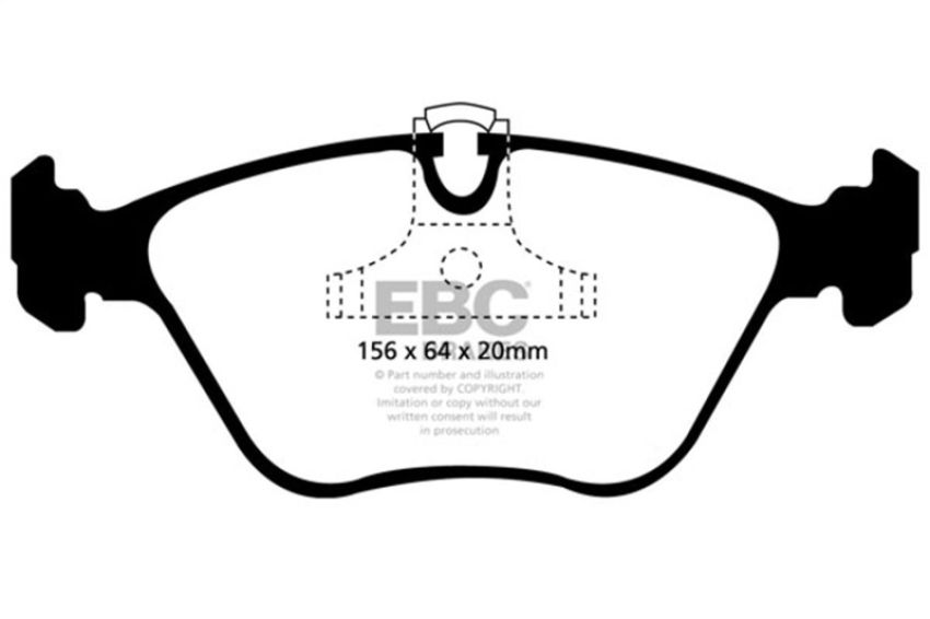 EBC Brakes DP51089NDX Bluestuff NDX Full Race Brake Pads