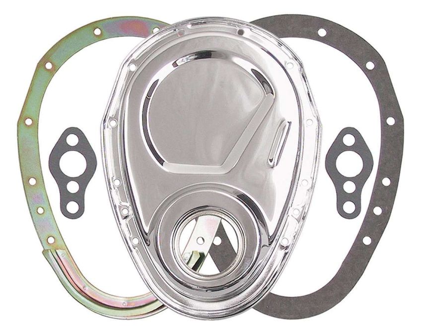 TRANS-DAPT TRA8909 SBC 2-Piece Timing Cover Chrome