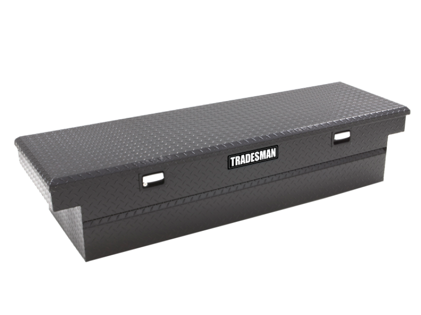 Tradesman 79304 Aluminum Single Lid Cross Bed Truck Tool Box (63in.) - Black