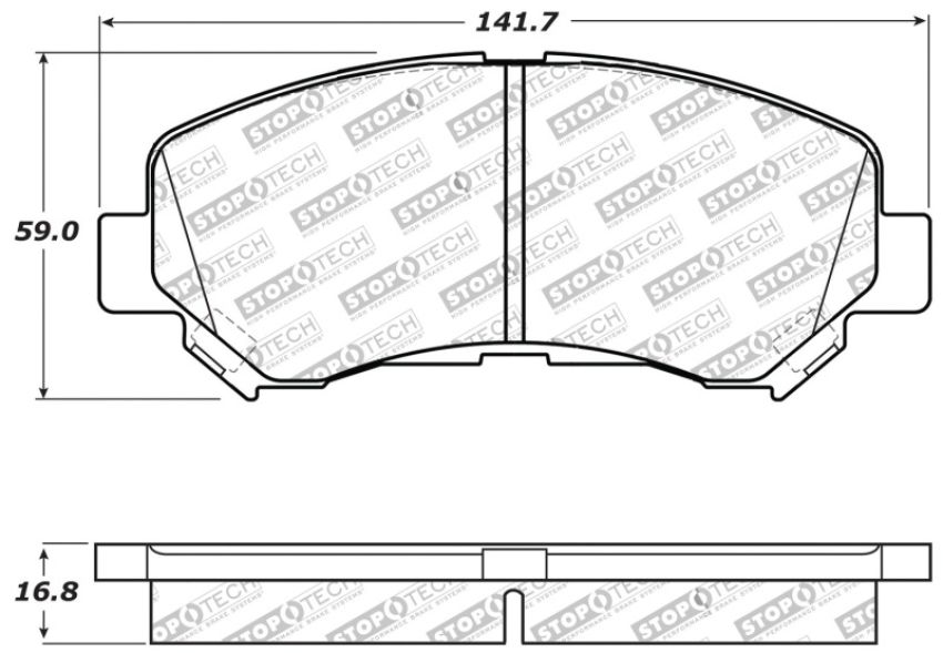 Stoptech 309.13380 Performance Brake Pads