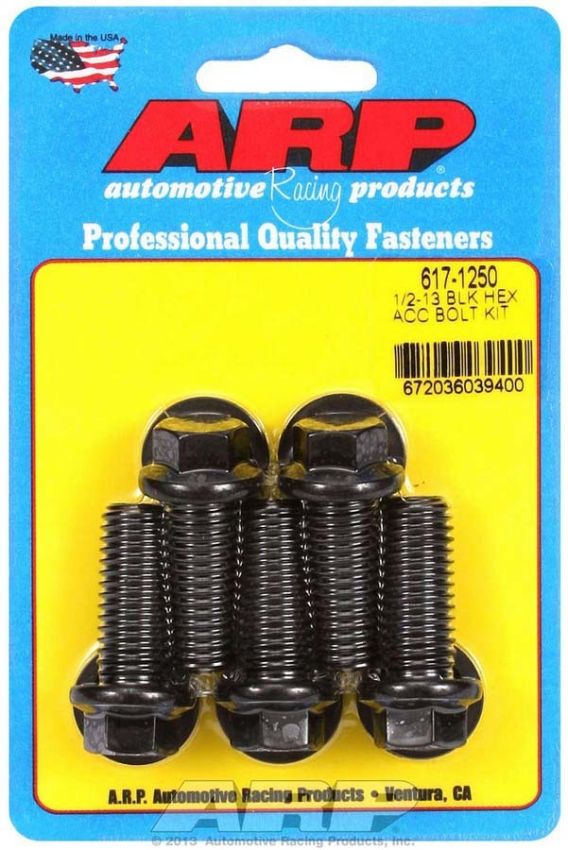 ARP ARP617-1250 Bolt Kit - 6pt. (5) 1/2-13 x 1.250