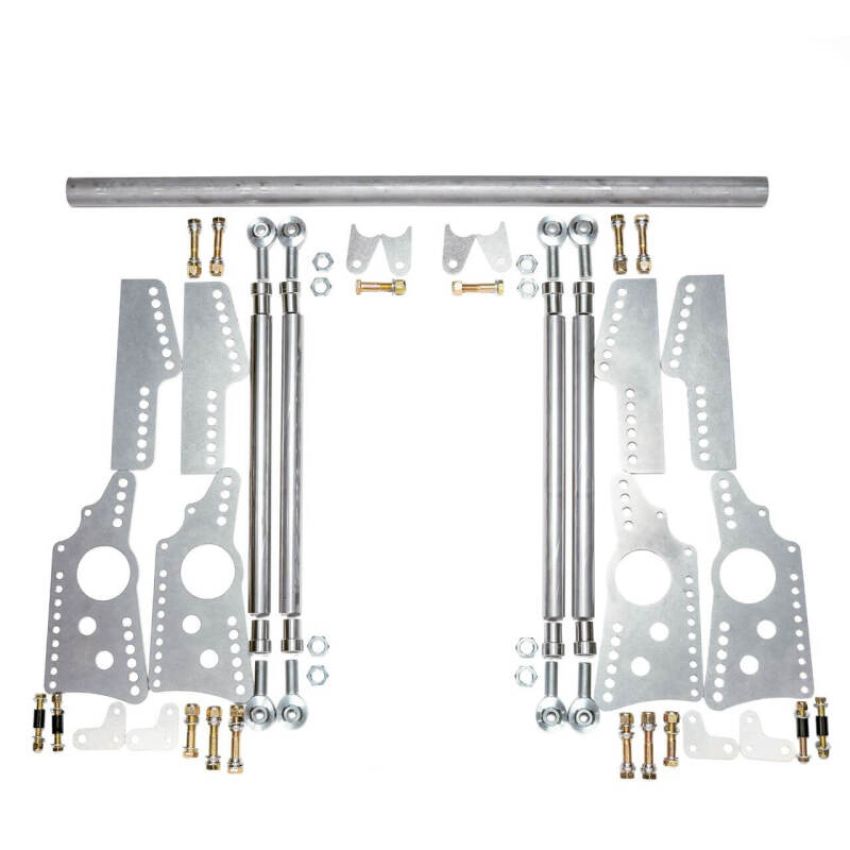 QA1 7838-1067 Heavy Duty Pro Rear Drag 4-Link Component Kit
