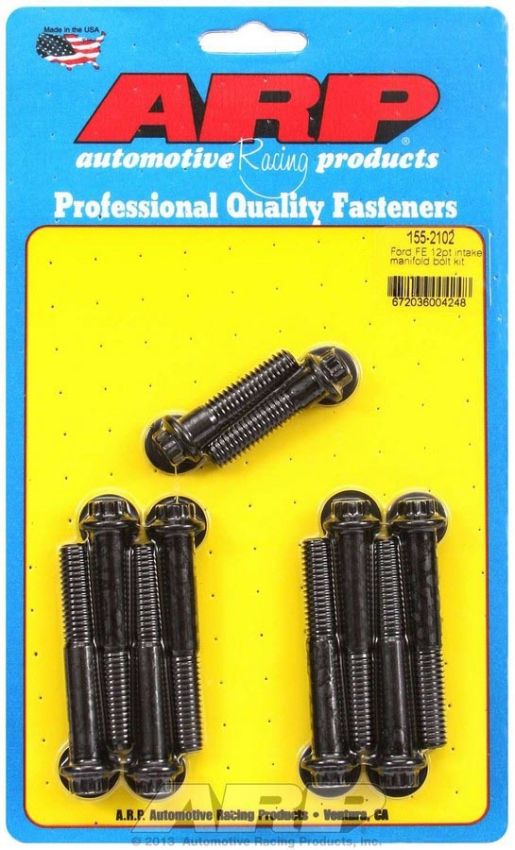 ARP ARP155-2102 Ford Intake Bolt Kit - 12pt. FE
