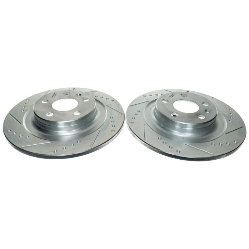 PowerStop EBR1698XPR PowerStop Evolution Performance Drilled, Slotted & Plated Brake Rotor Pair