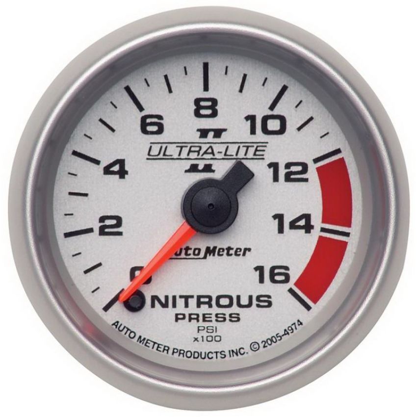 AutoMeter 4974 GAUGE, NITROUS PRESSURE, 2 1/16