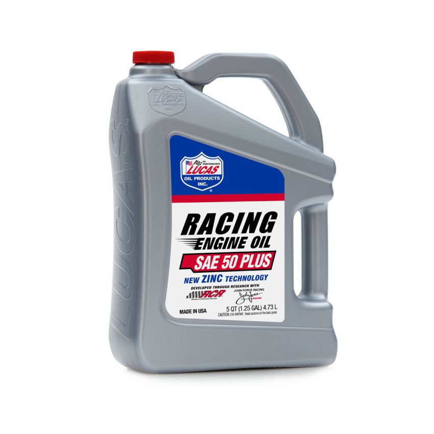 LUCAS OIL LUC10347 50 Plus Racing Motor Oil 5 Quart Bottle