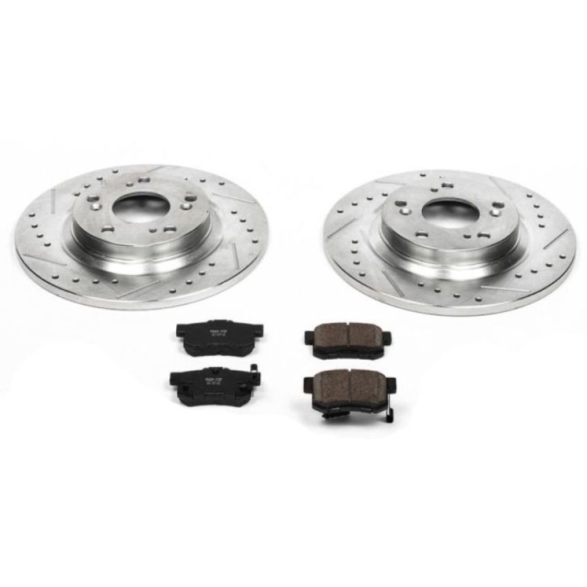 PowerStop K2310 Z23 Daily Driver Carbon-Fiber Ceramic Brake Pad and Drilled & Slotted Rotor Kit