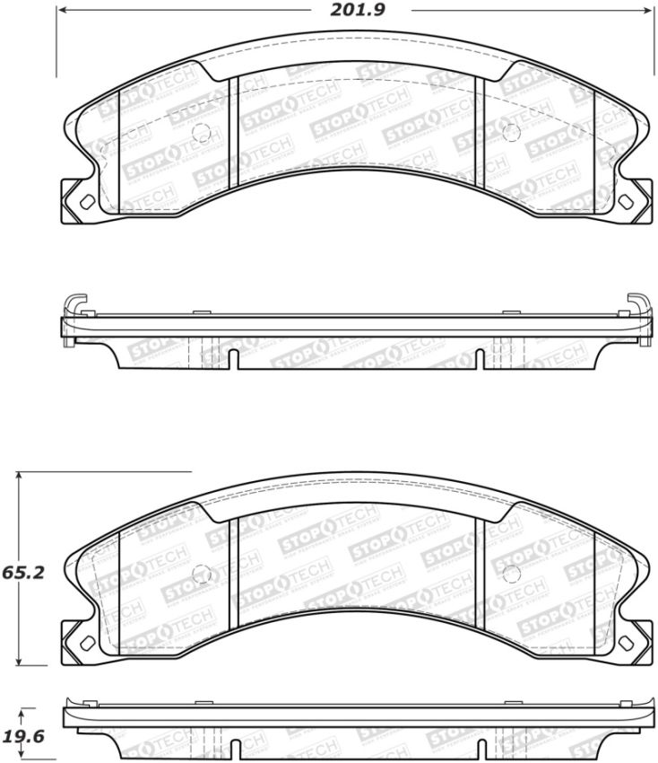 Stoptech 308.15650 Street Brake Pads - Front