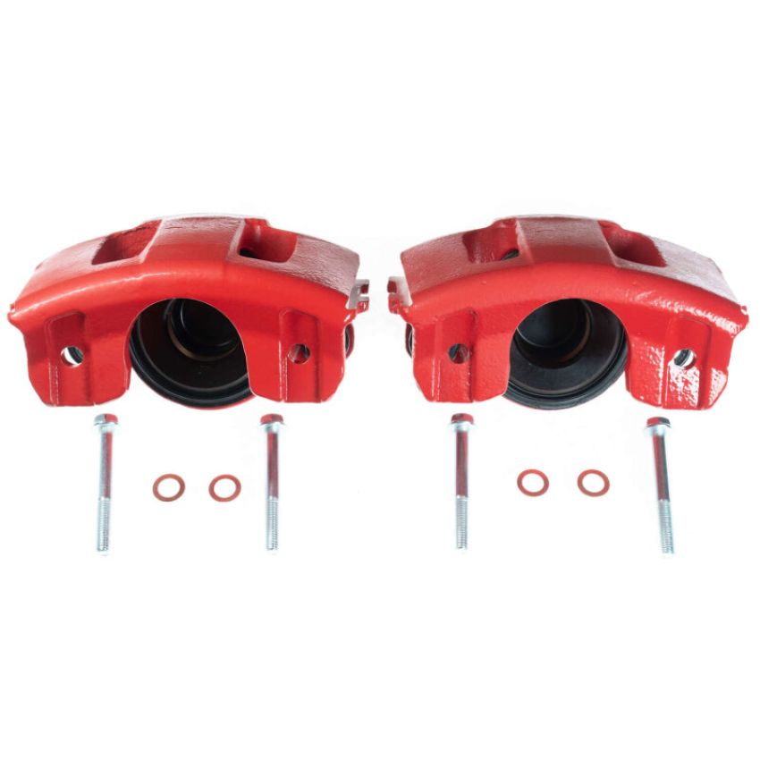 PowerStop S4339 Red Powder Coated Calipers