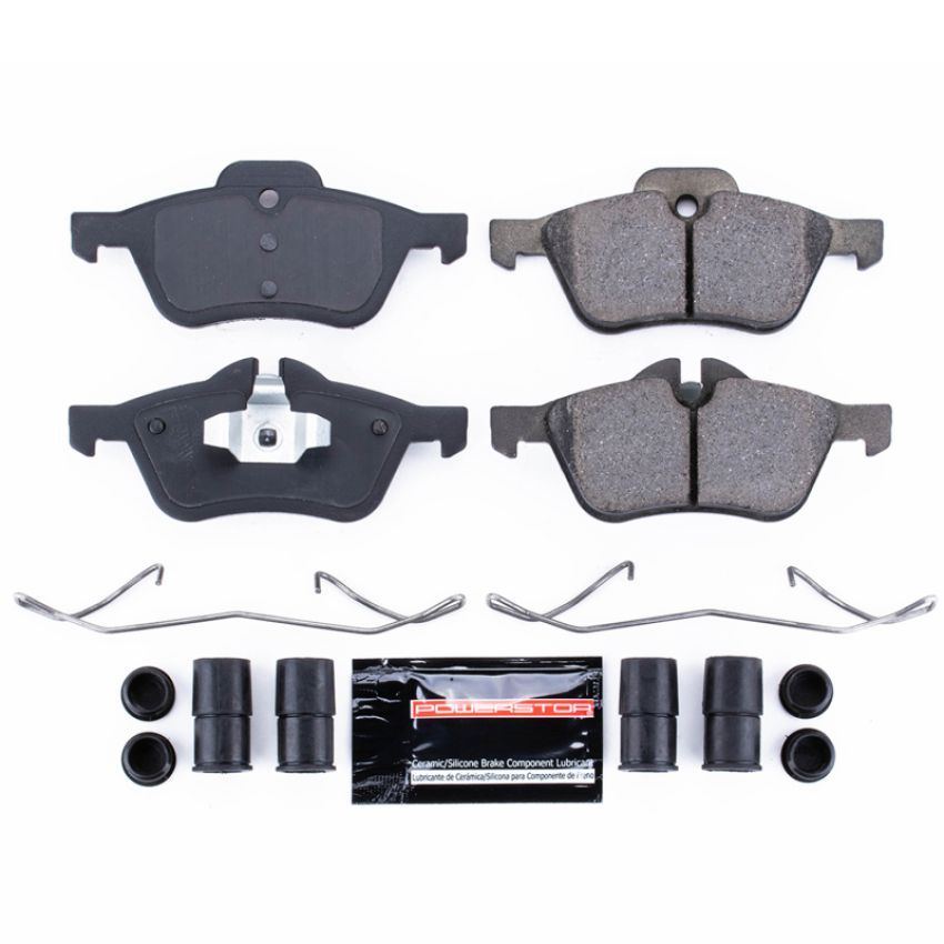 PowerStop Z23-939 PowerStop - Z23 Daily Driver Carbon-Fiber Ceramic Brake Pads with Hardware Kit