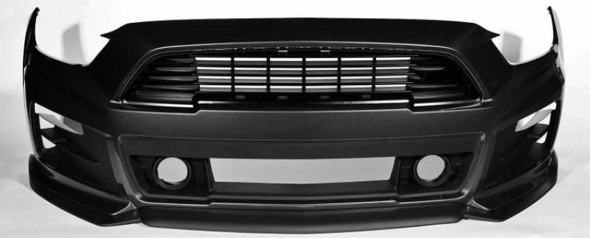 Roush 421843 2015-2017 Ford Mustang Complete Unpainted Front Fascia Kit (w/o Collision Detection & ACC)