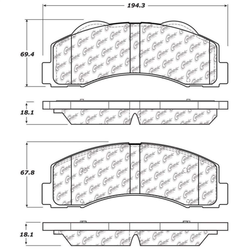 Stoptech 308.14140 10-14 Ford F-150 Street Performance Front Brake Pads