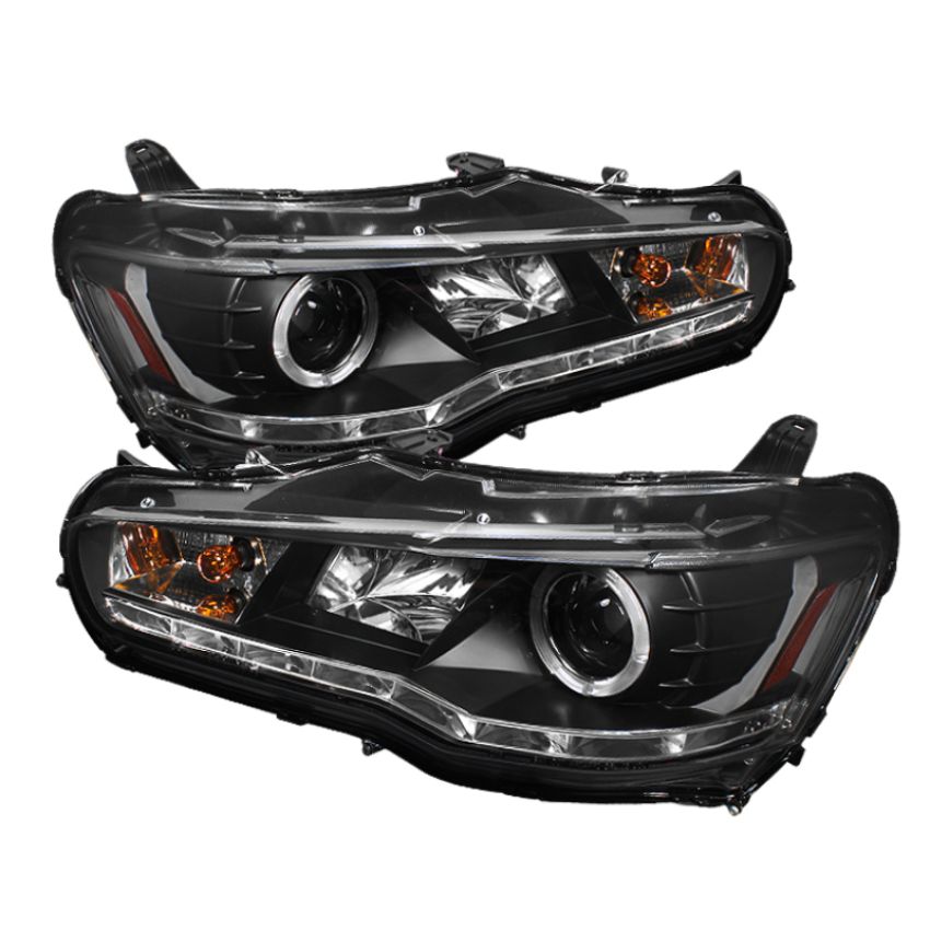 SPYDER 5042231 Projector Headlights - LED Halo - DRL - Black
