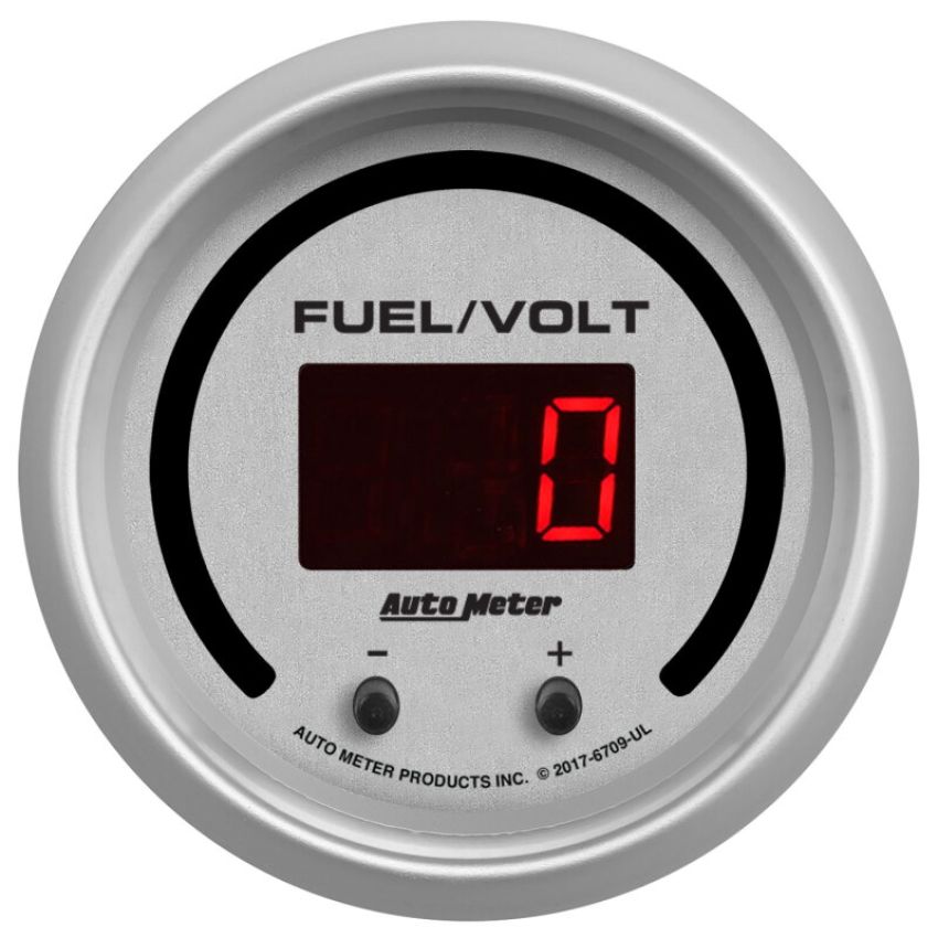 AutoMeter 6709-UL GAUGE, FUEL/VOLT, 2 1/16