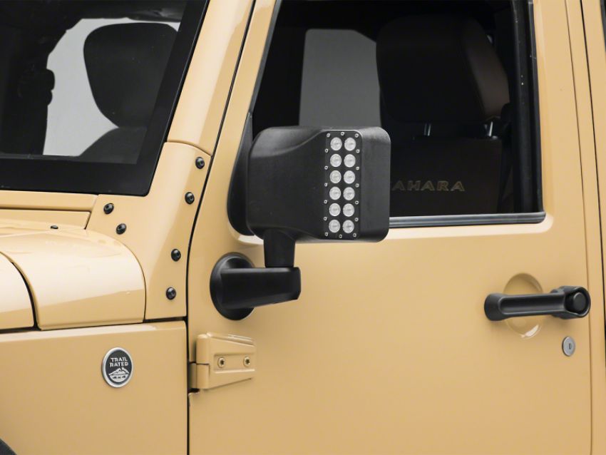 Raxiom J116869 07-18 Jeep Wrangler JK Off-Road LED Manual Mirrors w/ Turn Signals