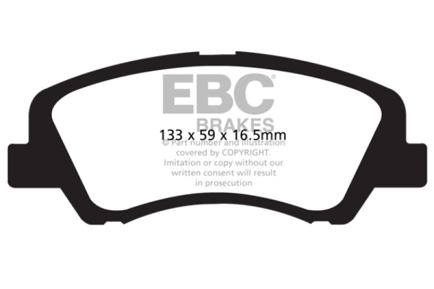 EBC Brakes UD1593 Ultimax OEM Replacement Brake Pads