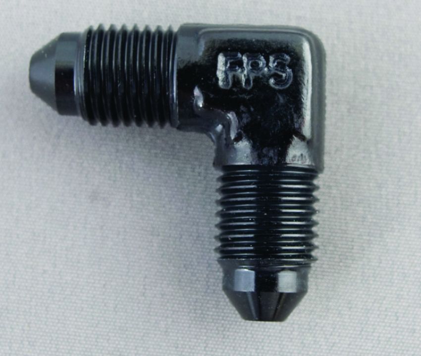 Fragola -16AN x 90 Degree Union Fitting - Black