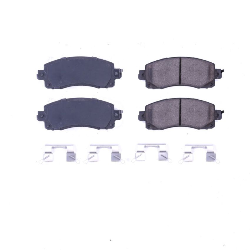 PowerStop 17-2045 PowerStop - Z17 Low-Dust Ceramic Brake Pads with Hardware