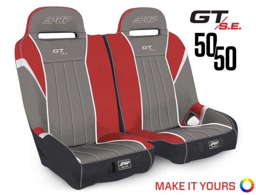 PRP Seats A65 PRP Polaris RZR S 900/XP 1000/Turbo/Turbo S GT/S.E. 50/50 Front Suspension Bench Seat