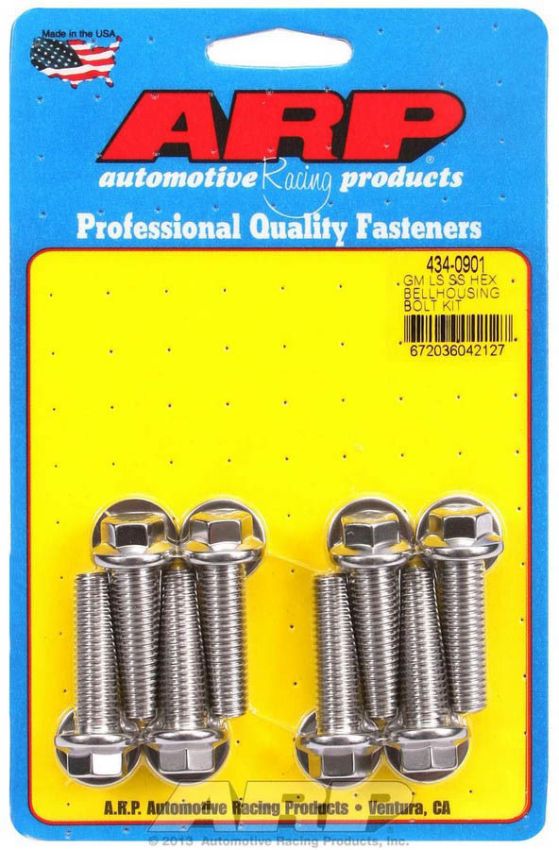 ARP ARP434-0901 Bellhousing Bolt Kit - 6pt. GM LS