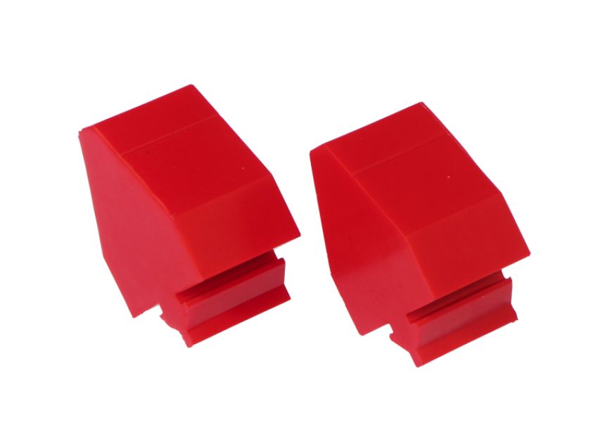 Prothane 19-1327 Universal Bump Stop Pull Through Style - Red