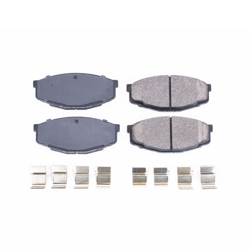PowerStop 17-207 PowerStop - Z17 Low-Dust Ceramic Brake Pads with Hardware