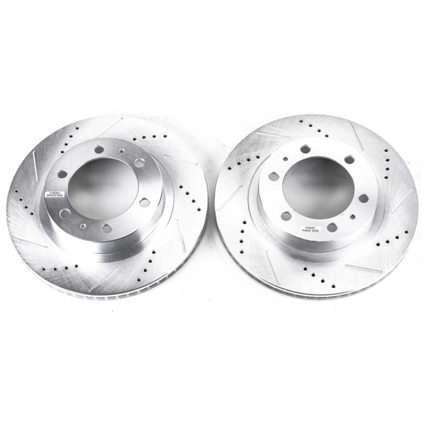 PowerStop JBR1121XPR PowerStop Evolution Performance Drilled, Slotted & Plated Brake Rotor Pair